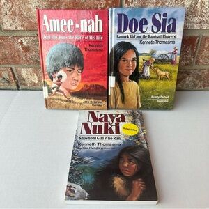 Amee-nah Zuni Boy Doe Sia Bannock Naya Nuki SIGNED 3 Book Lot Kenneth Thomasma